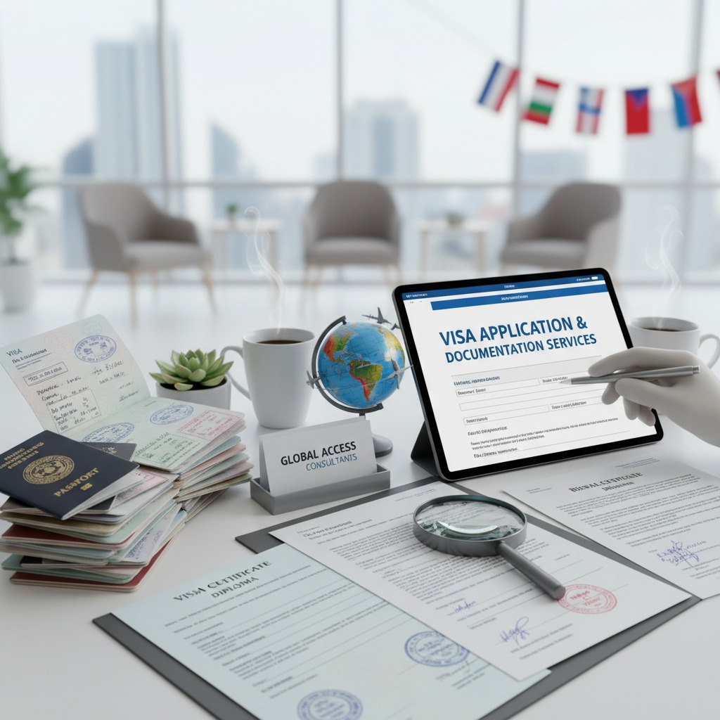 this sections ia about visa and documentation service